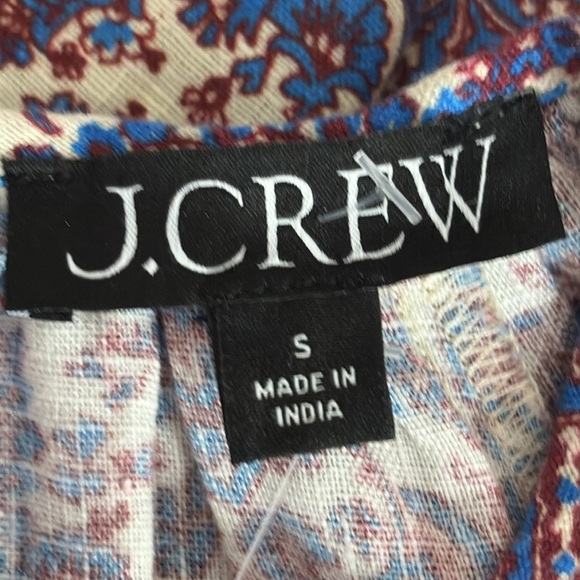 J. Crew Palermo 100% Linen Smocked Waist Dress in Floral Bouquet - NEW - Small - Picture 5 of 9